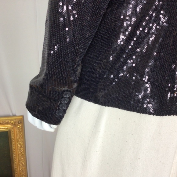 *sold* Sequinned shawl collar jacket - Picture 7 of 8